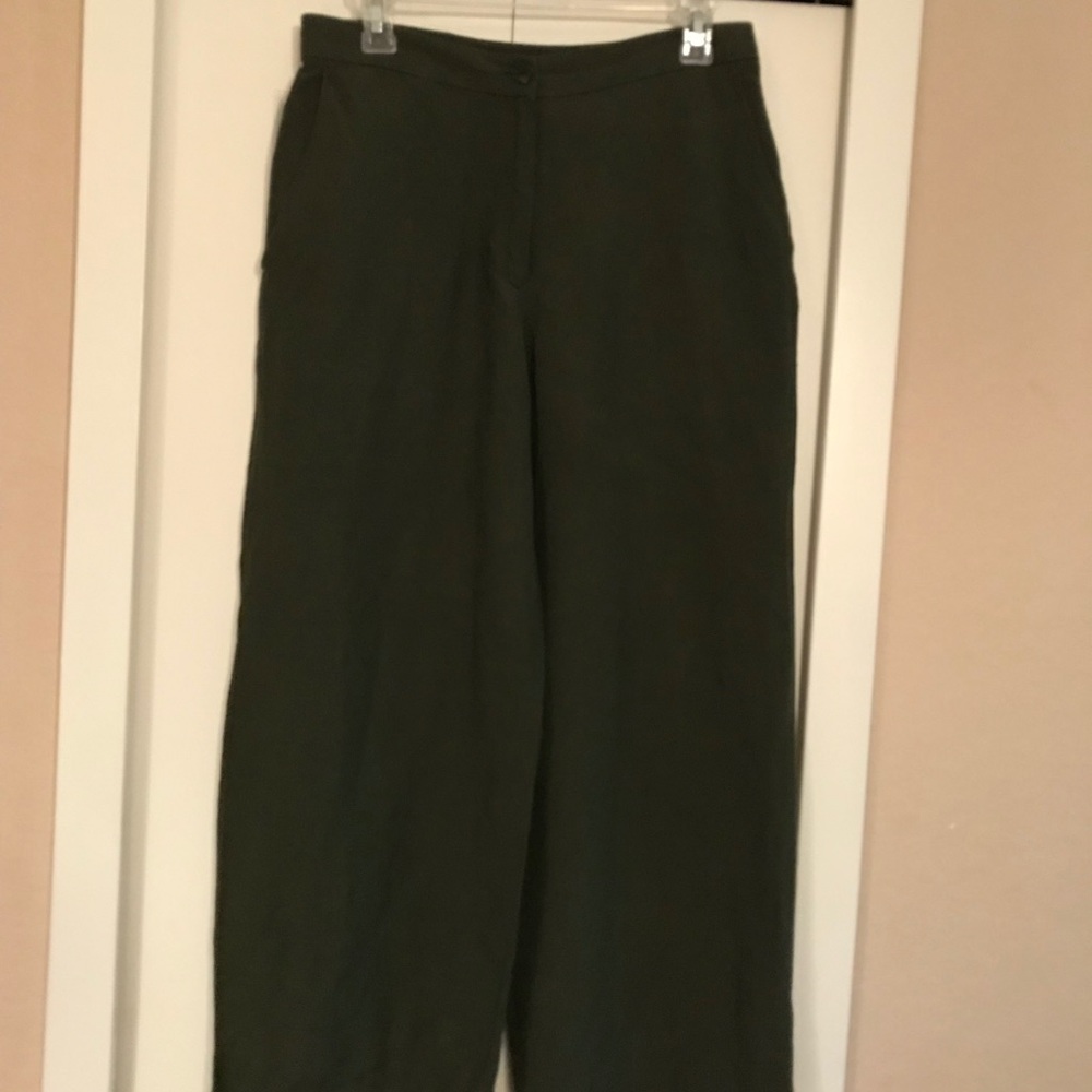 Wide leg linen pants